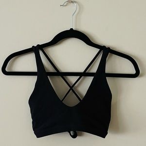 Lululemon black sports bra. Size 4